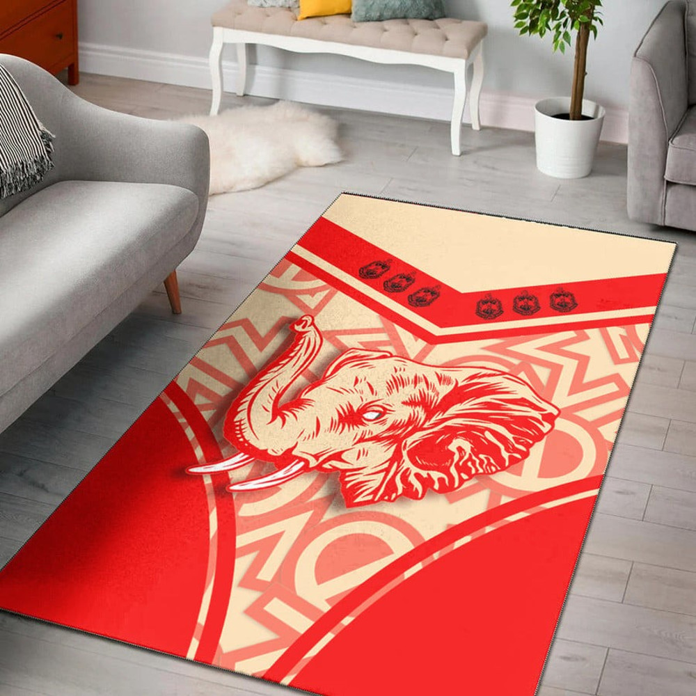 Area Rug Delta Sigma Theta Elephant Stylized, Africa Area Rugs For Home