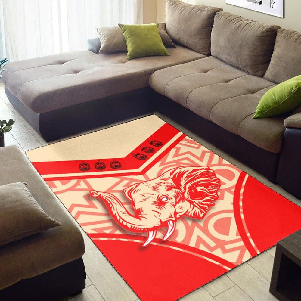 Area Rug Delta Sigma Theta Elephant Stylized, Africa Area Rugs For Home