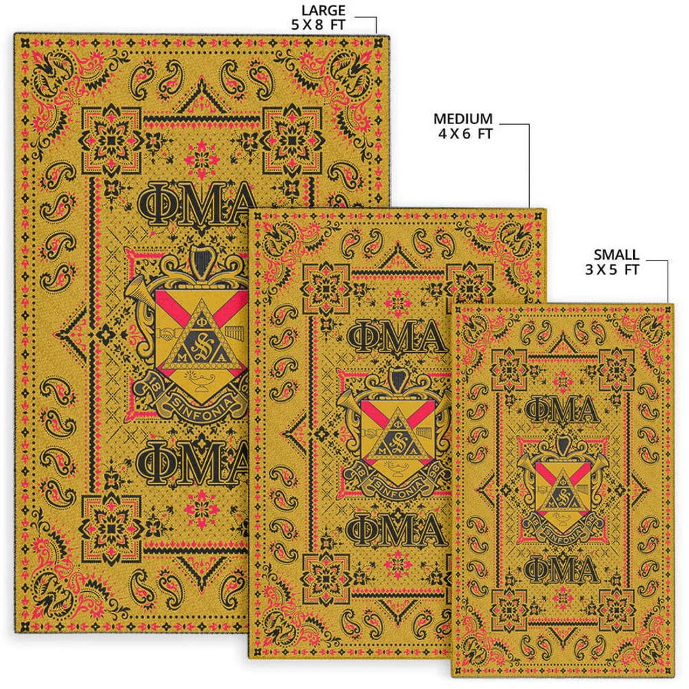 Phi Mu Alpha Sinfonia Vintage Paisley Pattern, Africa Area Rugs For Home
