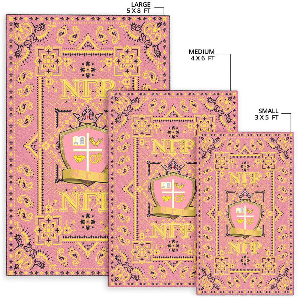 Nu Gamma Rho Military Sorority Vintage Paisley Pattern, Africa Area Rugs For Home
