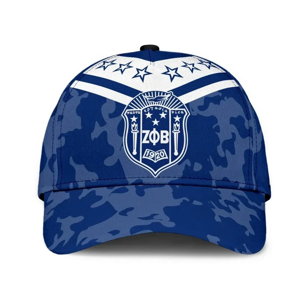 Zeta Phi Beta Camouflage Caps - Africa Caps For Men Women
