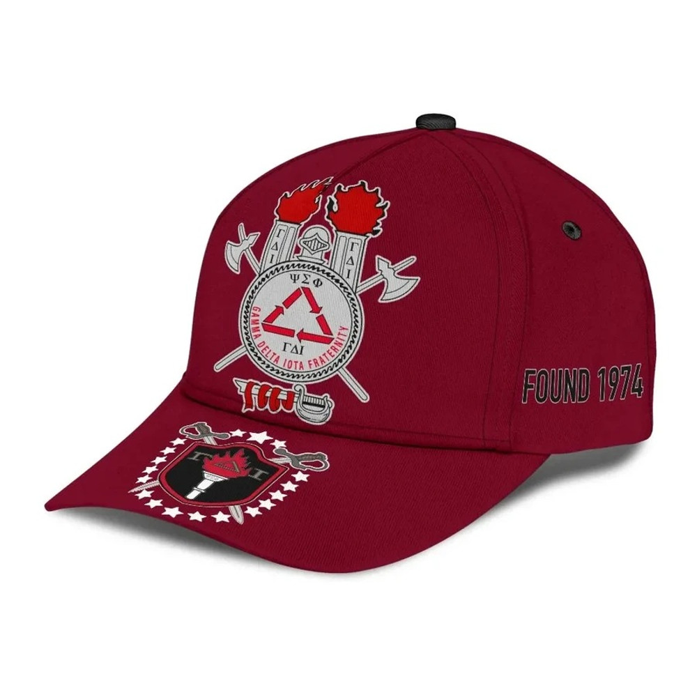 Gamma Delta Iota Fraternity Red Caps - Africa Caps For Men Women