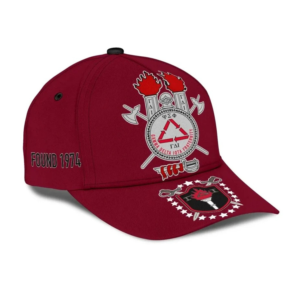 Gamma Delta Iota Fraternity Red Caps - Africa Caps For Men Women