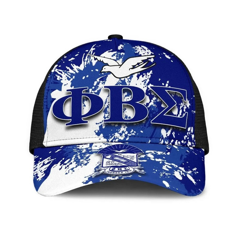 Phi Beta Sigma Mesh Cap Back Spaint Style - Africa Caps For Men Women