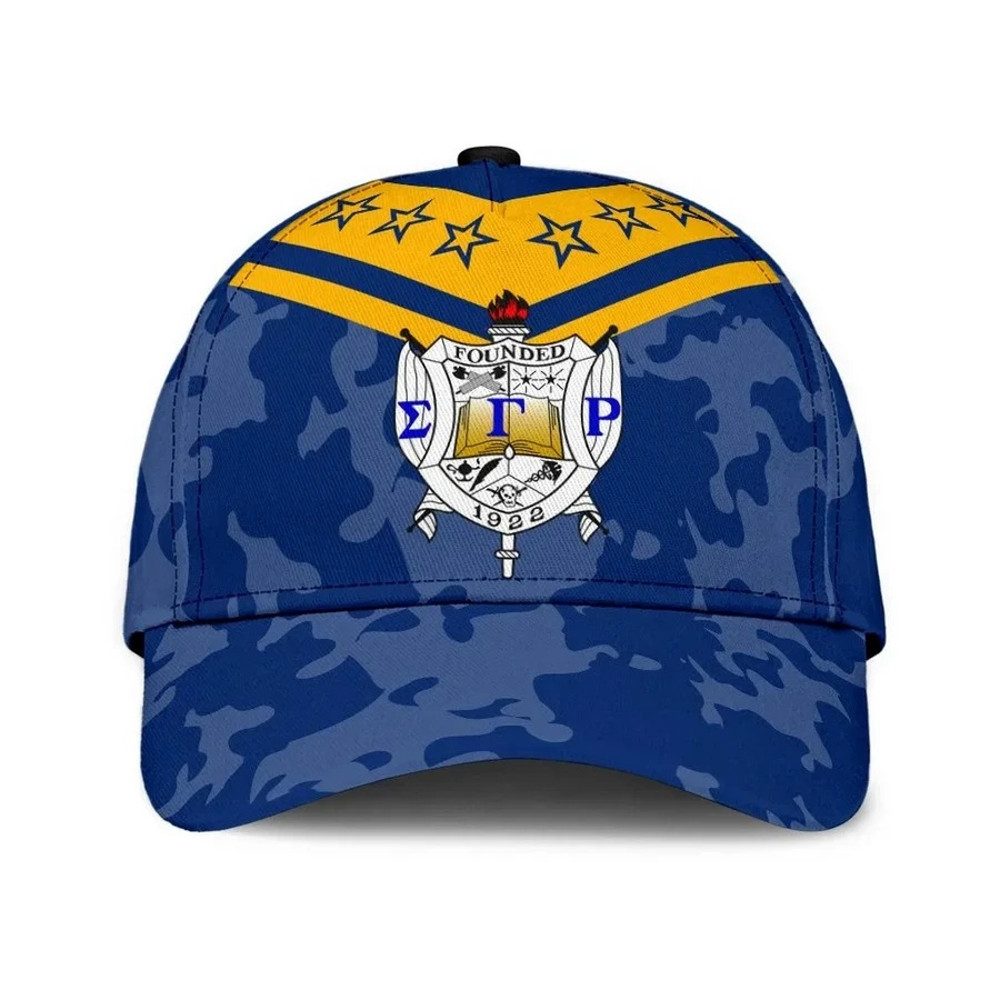 Sigma Gamma Rho Camouflage Caps - Africa Caps For Men Women