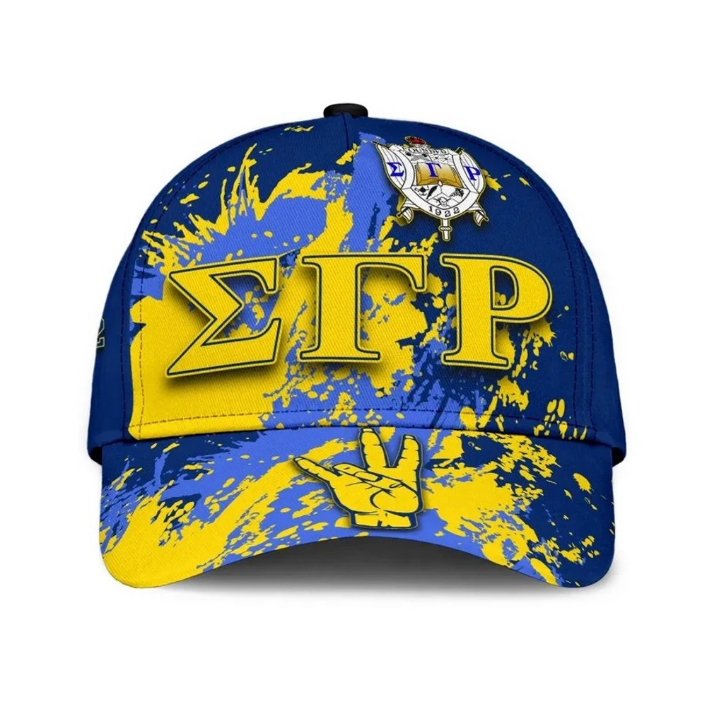Sigma Gamma Rho Caps - Spaint Style - Africa Caps For Men Women