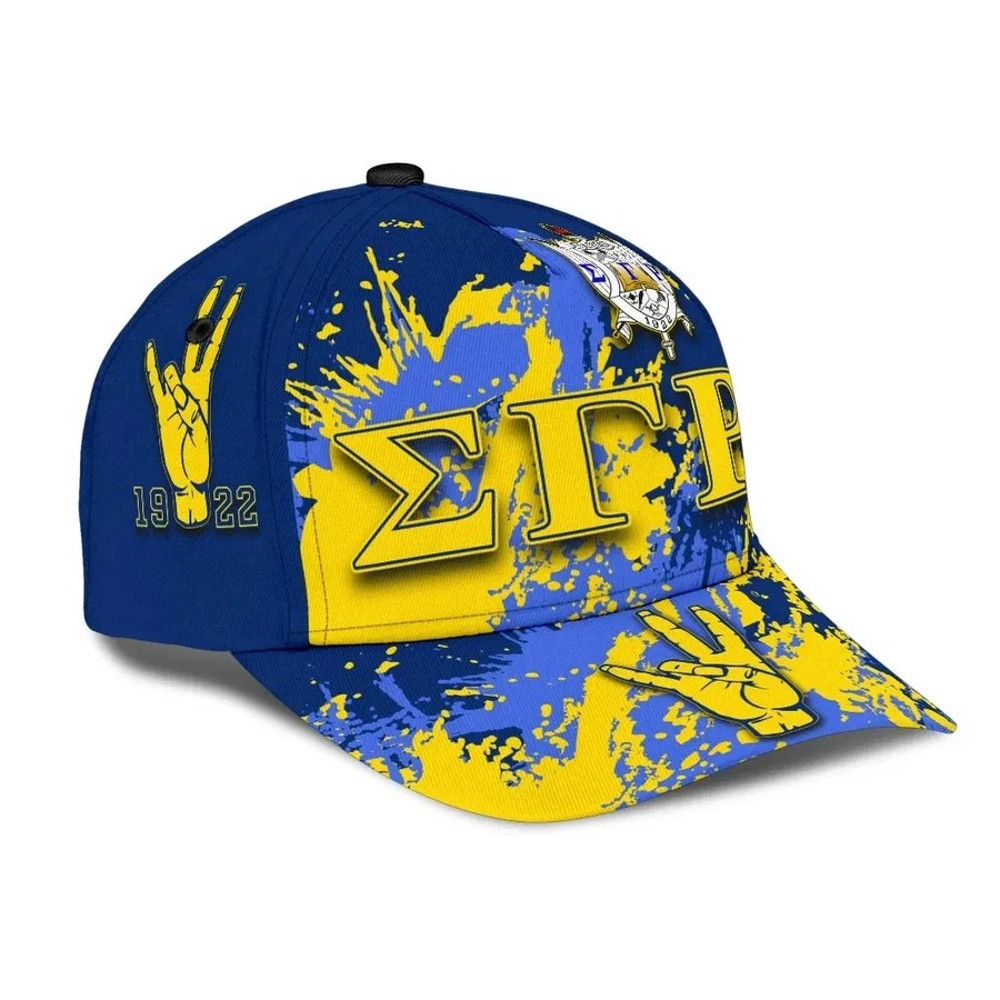 Sigma Gamma Rho Caps - Spaint Style - Africa Caps For Men Women