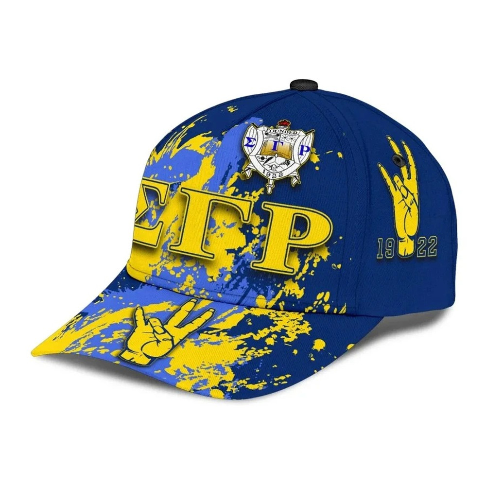 Sigma Gamma Rho Caps - Spaint Style - Africa Caps For Men Women