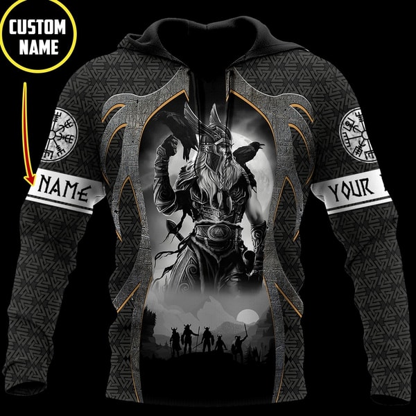 Personalized Premium Viking 3D Hoodie Viking Hoodie For Men Women