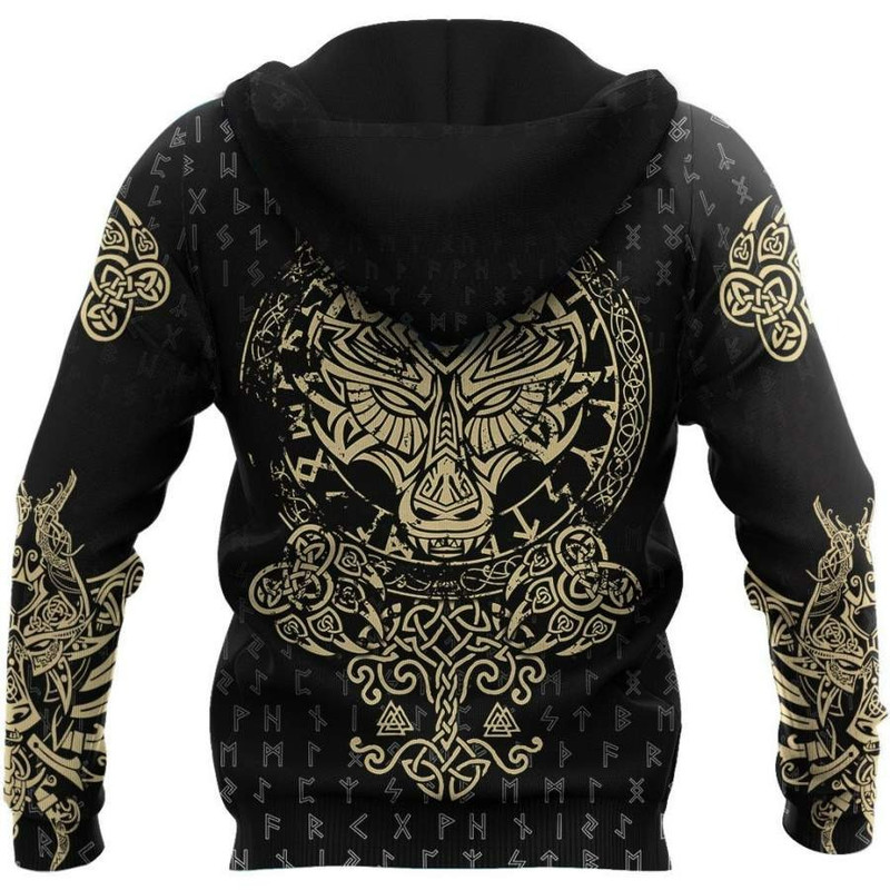Viking Wolf Fenrir Hoodie Viking Hoodie For Men Women