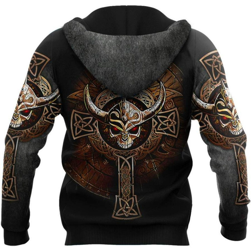 Viking Skulls Hoodie Viking Hoodie For Men Women