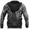 Viking Wolf And Dragon Tattoo Hoodie Viking Hoodie For Men Women