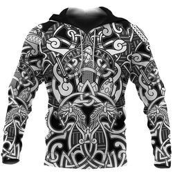 fenrir and tyr hoodie, viking hoodie for men women