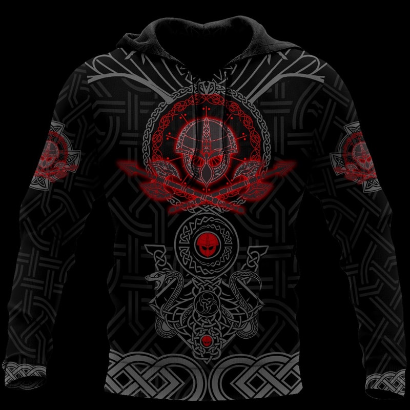 Valhalla Awaits Hoodie Viking Hoodie For Men Women