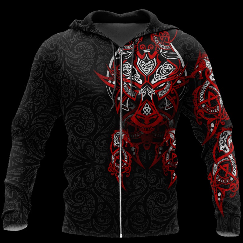 Bloody Fenrir Hoodie Viking Hoodie For Men Women