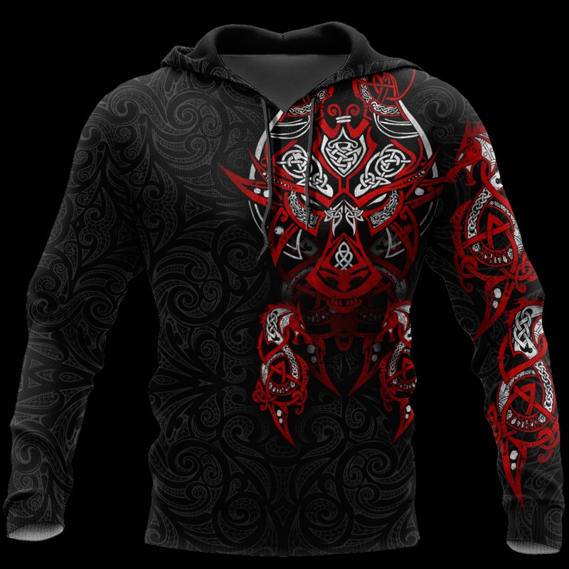 Bloody Fenrir Hoodie Viking Hoodie For Men Women