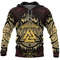 The Golden Valknut Hoodie Viking Hoodie For Men Women