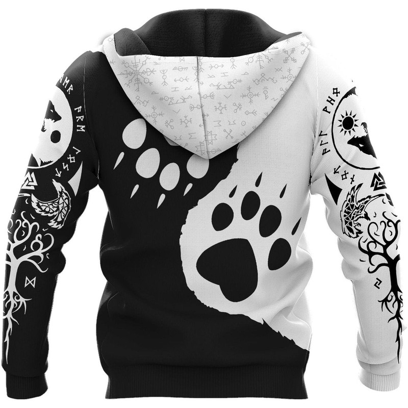 Viking SKOLL AND HATI Hoodie Viking Hoodie For Men Women