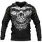 SKULL VEGVISIR Viking Hoodie For Men Women