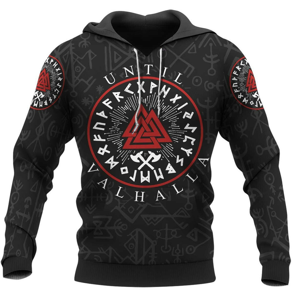UNTIL VALHALLA Viking Hoodie For Men Women