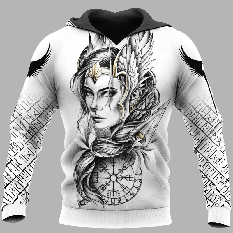 GODDESS FREYA Viking Hoodie For Men Women