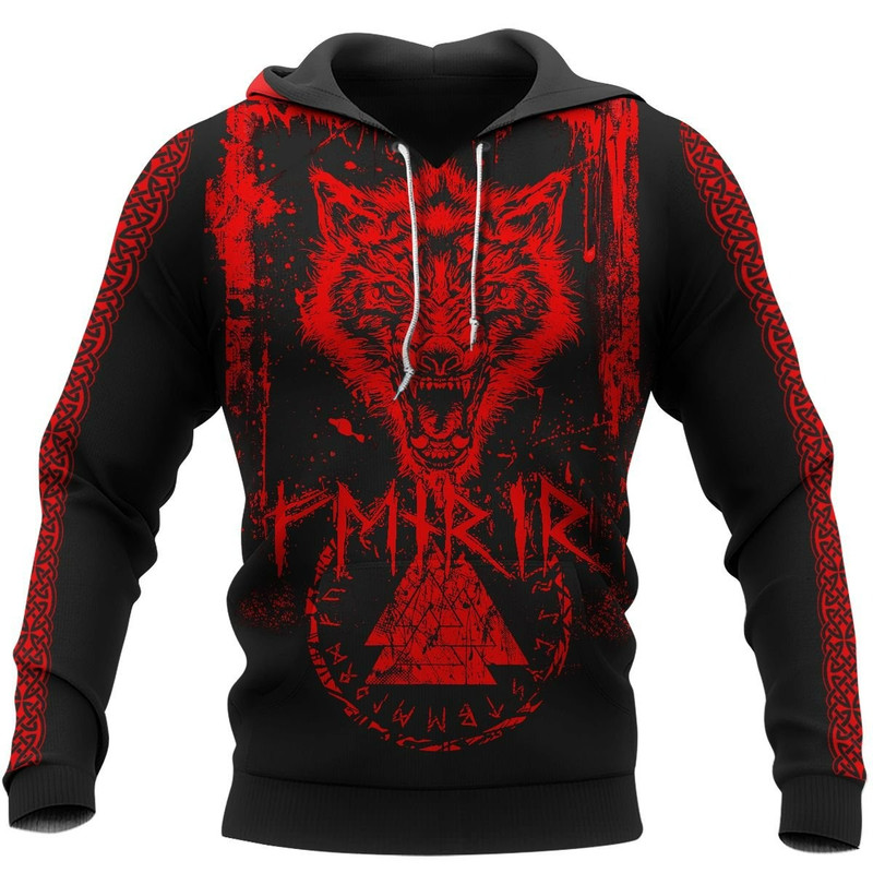 FENRIR WOLF Hoodie Viking Hoodie For Men Women 1
