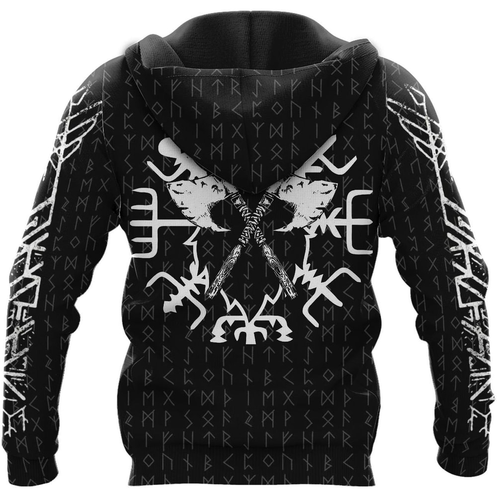 ODIN VEGVISIR Viking Hoodie Viking Hoodie For Men Women