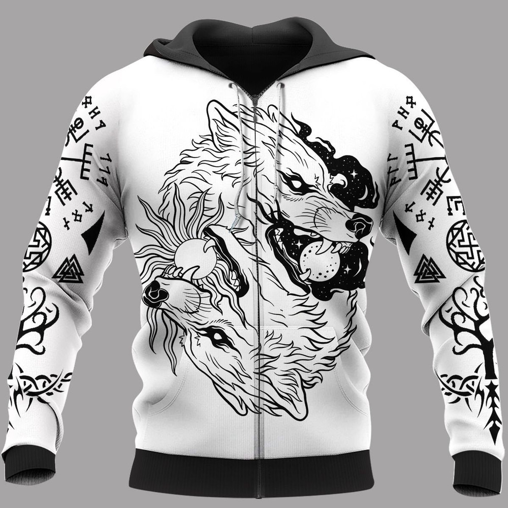 HATI AND SKOLL Viking Hoodie Viking Hoodie For Men Women