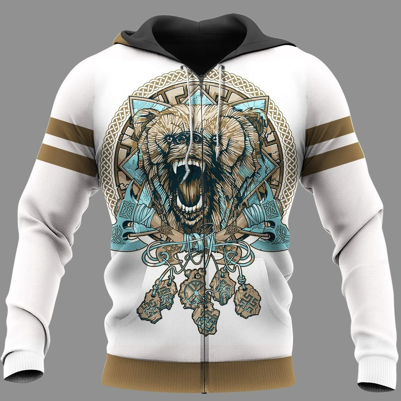 WOLF GRAPHIC Viking Hoodie Viking Hoodie For Men Women