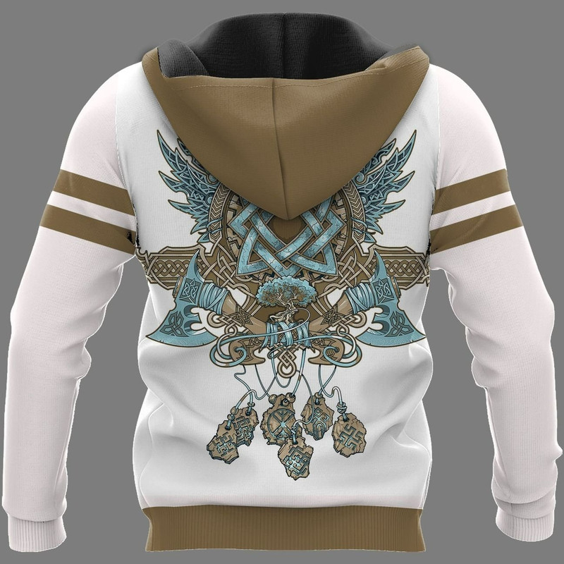WOLF GRAPHIC Viking Hoodie Viking Hoodie For Men Women