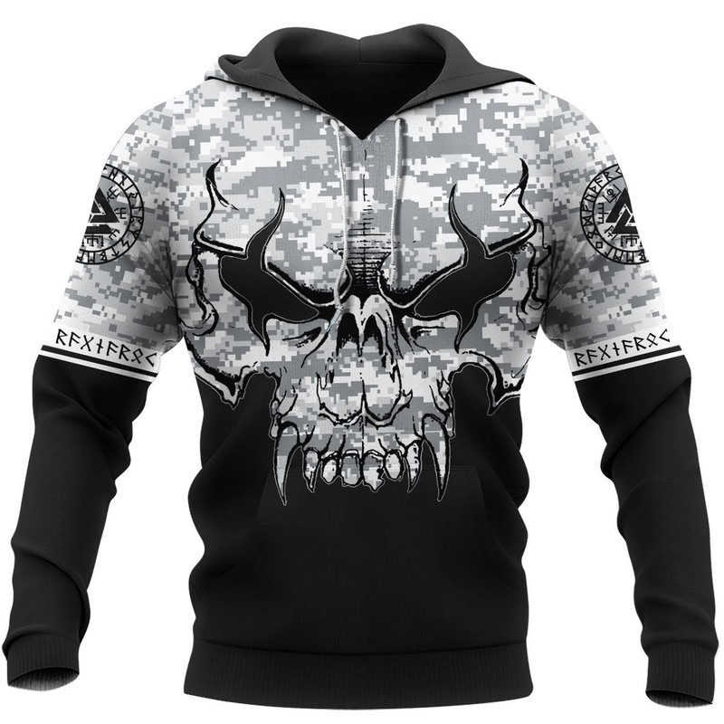 VIKING WITH CAMO Hoodie Viking Hoodie For Men Women