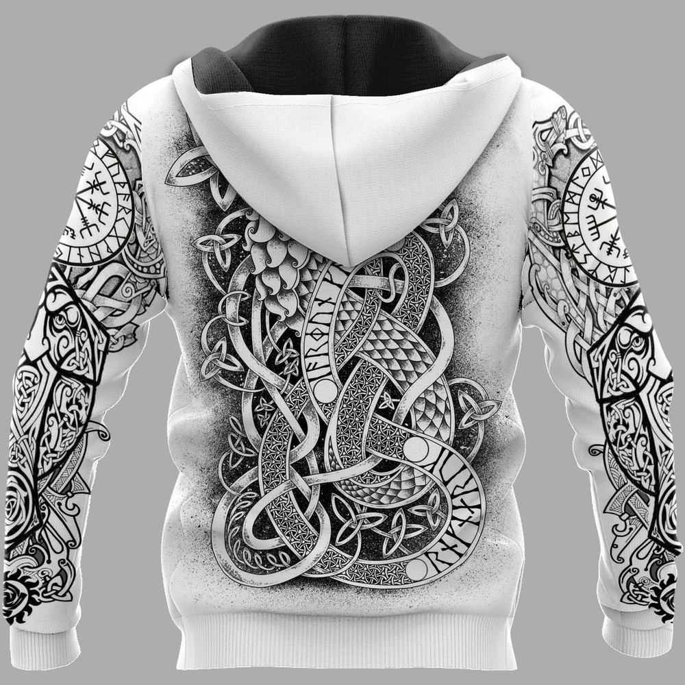 JORMUNGANDR Hoodie Viking Hoodie For Men Women