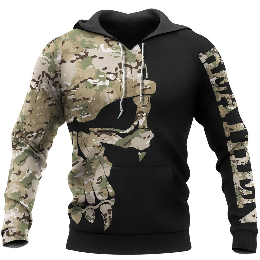 CAMO SKULL VALKNUT Viking Hoodie For Men Women
