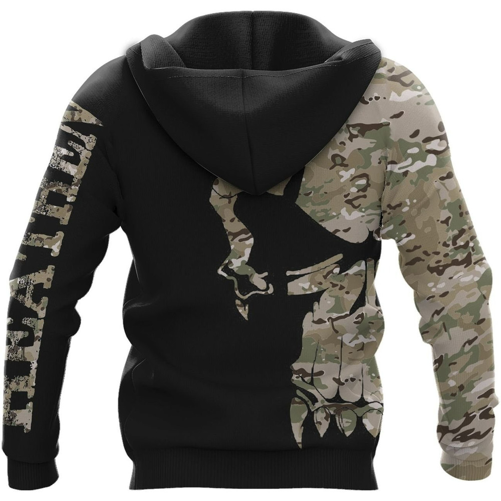 CAMO SKULL VALKNUT Viking Hoodie For Men Women