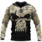 VALKNUT SKULL WITH CAMO Hoodie Viking Hoodie For Men Women