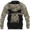 VALKNUT SKULL WITH CAMO Hoodie Viking Hoodie For Men Women