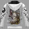 YIN YANG WOLF Hoodie Viking Hoodie For Men Women