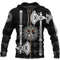 Hoodie Skull Warrior Dead Hero with Hammer Viking Hoodie For Men Women