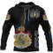 Sweden Flag and Map Hoodie style Viking Geri  Freki Viking Hoodie For Men Women