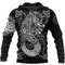 Viking Fenrir Wolf Tattoo Style Hoodie Viking Hoodie For Men Women