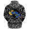 Axe With Roses with Bandana Paisley Style Viking Hoodie For Men Women