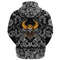 Beard Skull Cross Axes with Bandana Paisley Style Viking Hoodie For Men Women