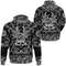Bearded Warrior Skull With Crossed Axes with Bandana Paisley Style Viking Hoodie For Men Women