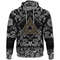 Celtic Knot Triangle with Bandana Paisley Style Viking Hoodie For Men Women