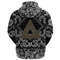 Celtic Knot Triangle with Bandana Paisley Style Viking Hoodie For Men Women