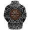 Compass with Bandana Paisley Style Viking Hoodie For Men Women