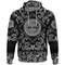 Contour Yggdrasil And Ouroboros In Ornamented Circles with Bandana Paisley Style Viking Hoodie For