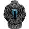 Fenrir Wolf And Moon with Bandana Paisley Style Viking Hoodie For Men Women
