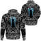 Fenrir Wolf And Moon with Bandana Paisley Style Viking Hoodie For Men Women
