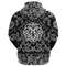 Four Crossed The Sword In Circle Of Norse Runes with Bandana Paisley Style Viking Hoodie For Men Wo